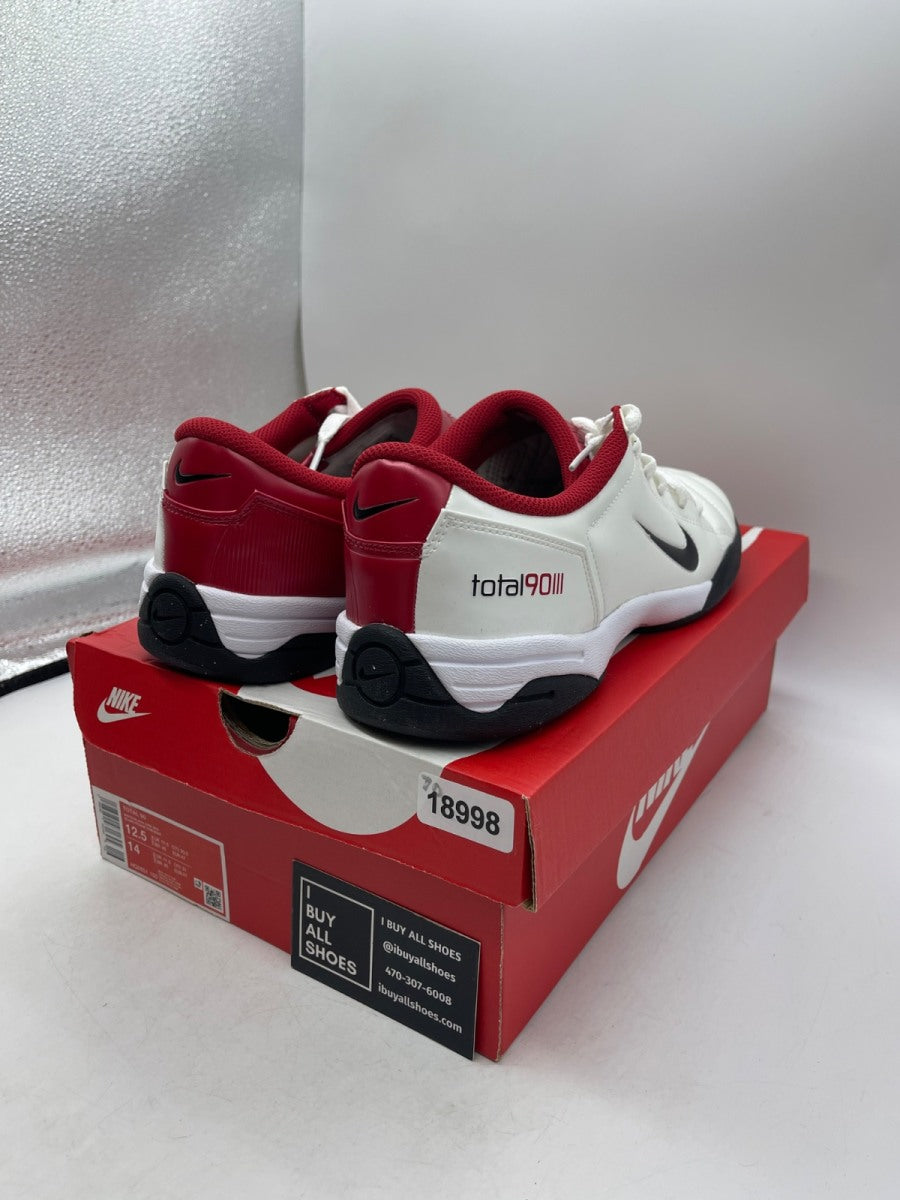 Nike Total 90 3 White Gym Red 12.5 (Moderately Worn Pre-Owned) - Image 5