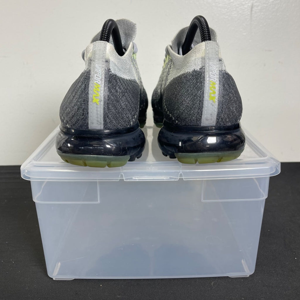 Nike Air VaporMax Grey Neon 9.5 (Moderately Worn Pre-Owned)NikePure Platinum/Anthracite-White-Dark Grey - Image 4