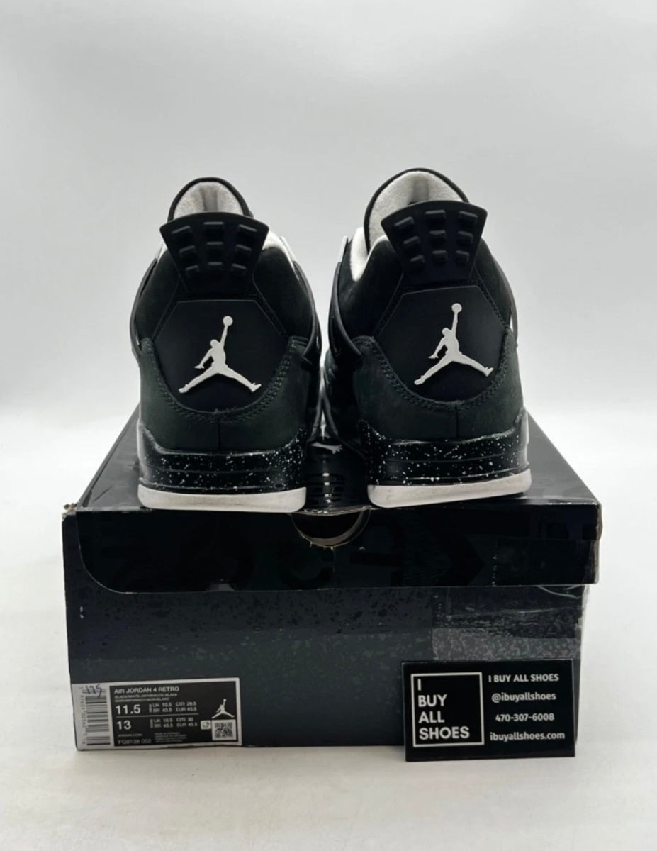 Jordan 4 Retro Fear (2024) 11.5 (Moderately Worn Pre-Owned)JordanBlack/White/Anthracite/Black/Pure Platinum - Image 5
