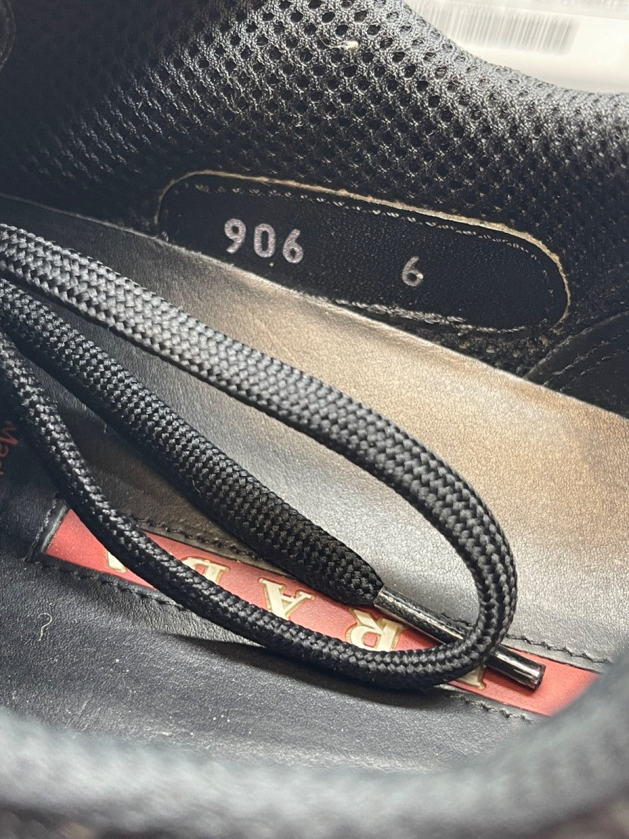 Prada America's Cup Black Nappa Leather 6 (Moderately Worn Pre-Owned)PradaBlack - Image 8