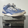 Jordan 3 Retro Georgetown (2021) 13 (Heavily Worn Pre-Owned)JordanMidnight Navy/Cement Grey-White - Image 1