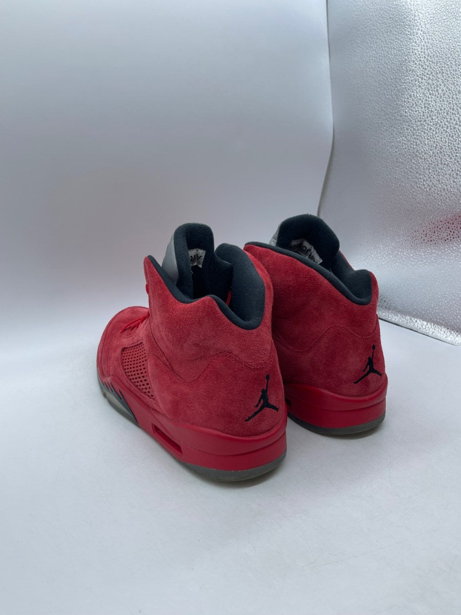 Jordan 5 Retro Red Suede 13 (Moderately Worn Pre-Owned)JordanUniversity Red/Black - Image 4