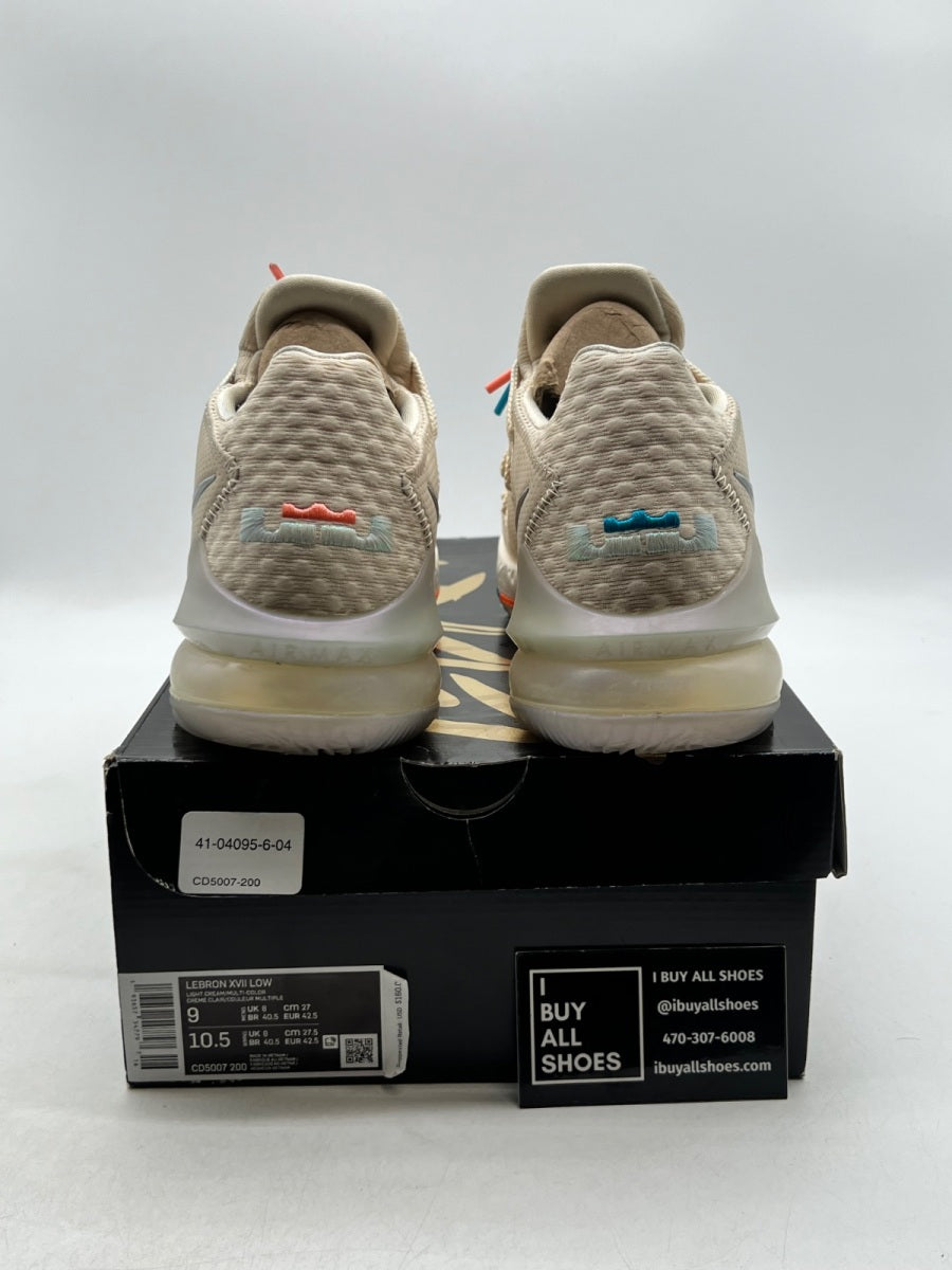 Nike LeBron 17 Low Light Cream 9 (Lightly Worn Pre-Owned) - Image 3