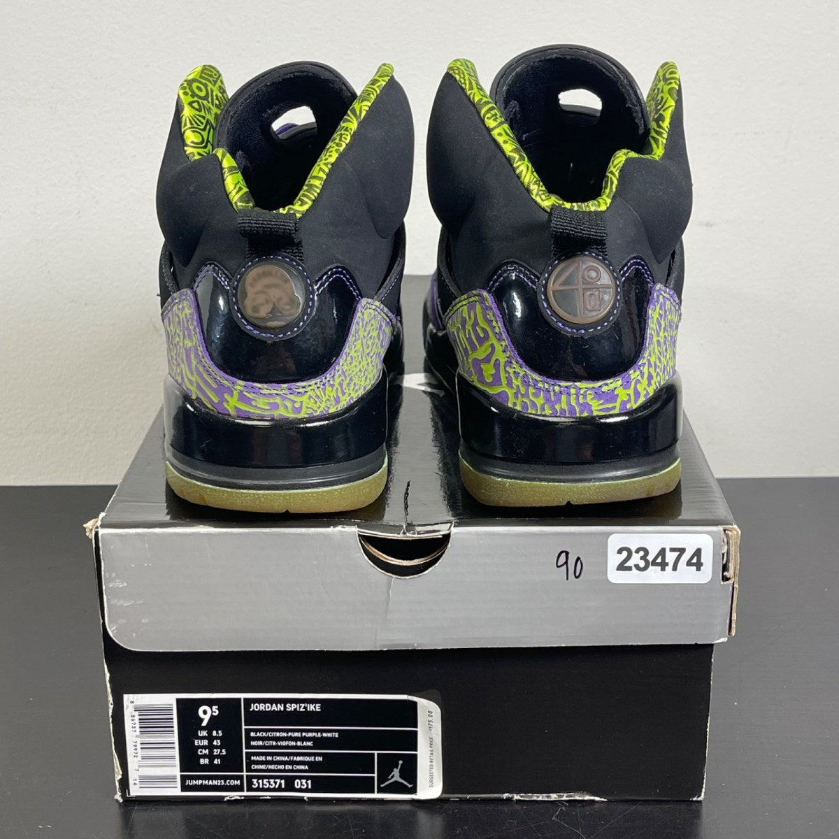 Air Jordan SpizIke 'Citron' 9.5 (Moderately Worn Pre-Owned)Air Jordan - Image 4