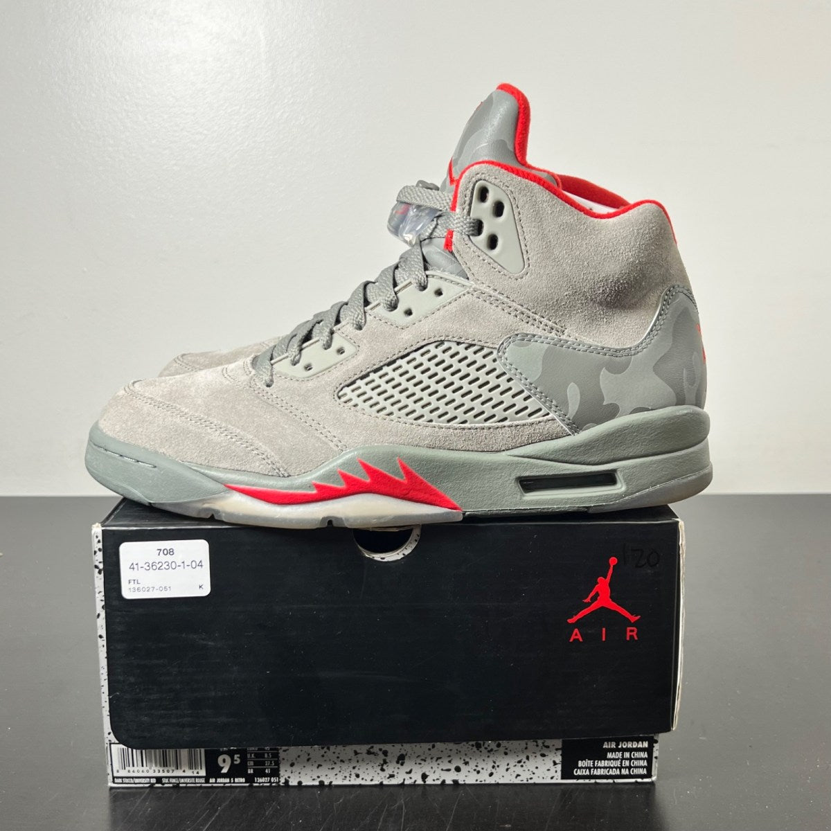 Jordan 5 Retro P51 Camo (Size 9.5) - Image 4
