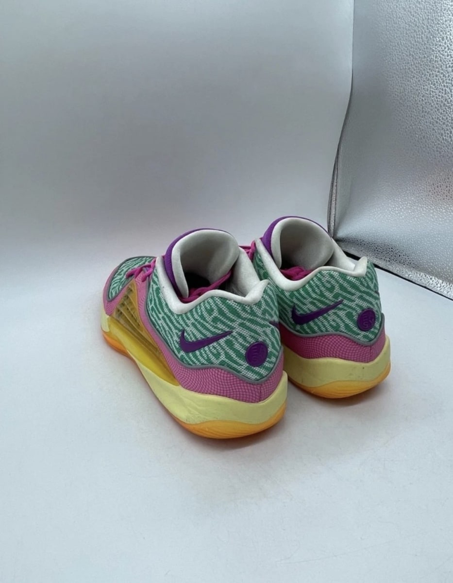 Nike KD 16 All-Star 13 (Lightly Worn Pre-Owned)NikeStadium Green/Hyper Violet/Barely Green/Playful Pink/University Gold/Lightening - Image 4