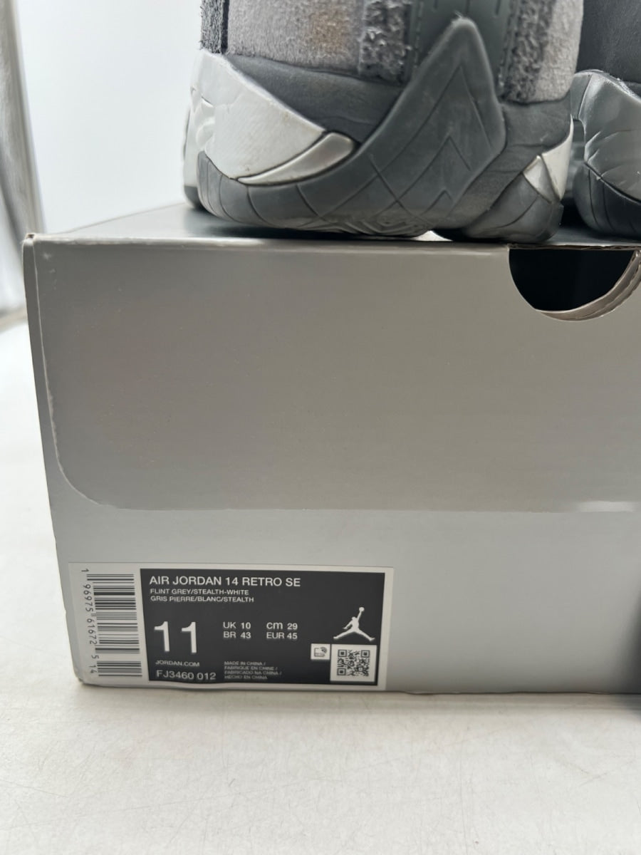 Jordan 14 Retro Flint Grey 11 (Lightly Worn Pre-Owned) - Image 6