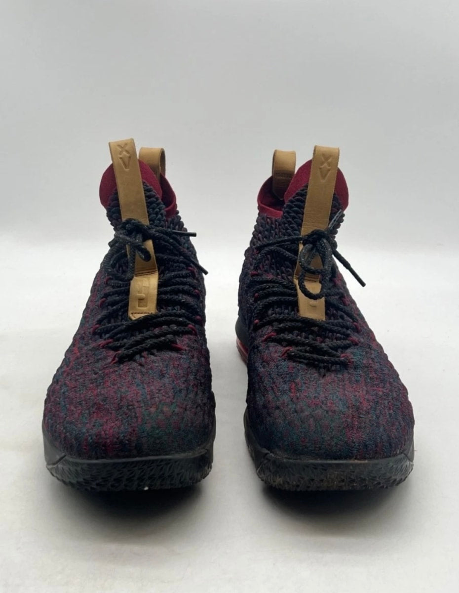 Nike LeBron 15 New Heights 14 (Lightly Worn Pre-Owned)NikeDark Atomic Teal/Ale Brown-Team Red - Image 2