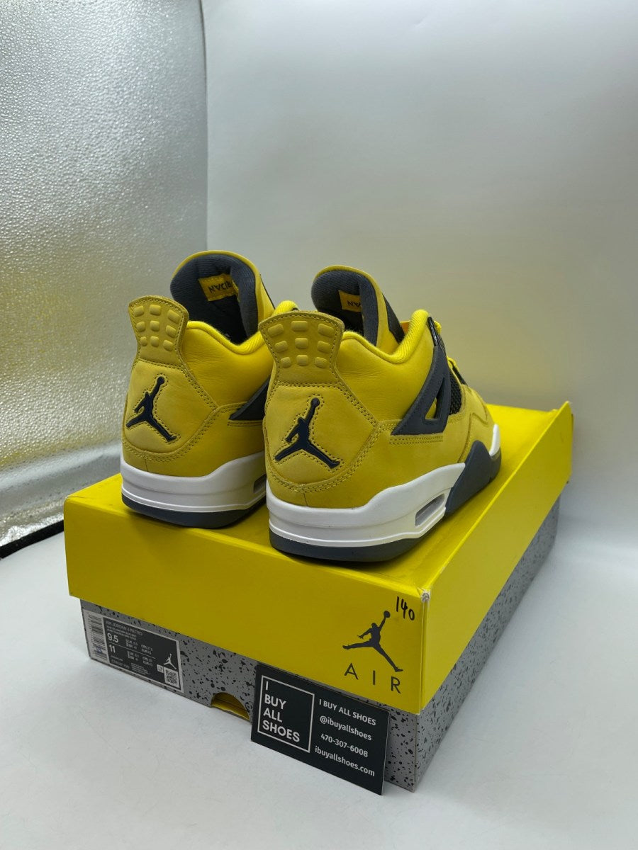 Jordan 4 Retro Lightning (2021) 9.5 (Moderately Worn Pre-Owned) - Image 5