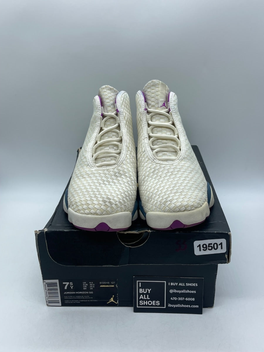 Air Jordan Horizon GS 'Sail Hyper Violet' 7.5 (Moderately Worn Pre-Owned) - Image 2
