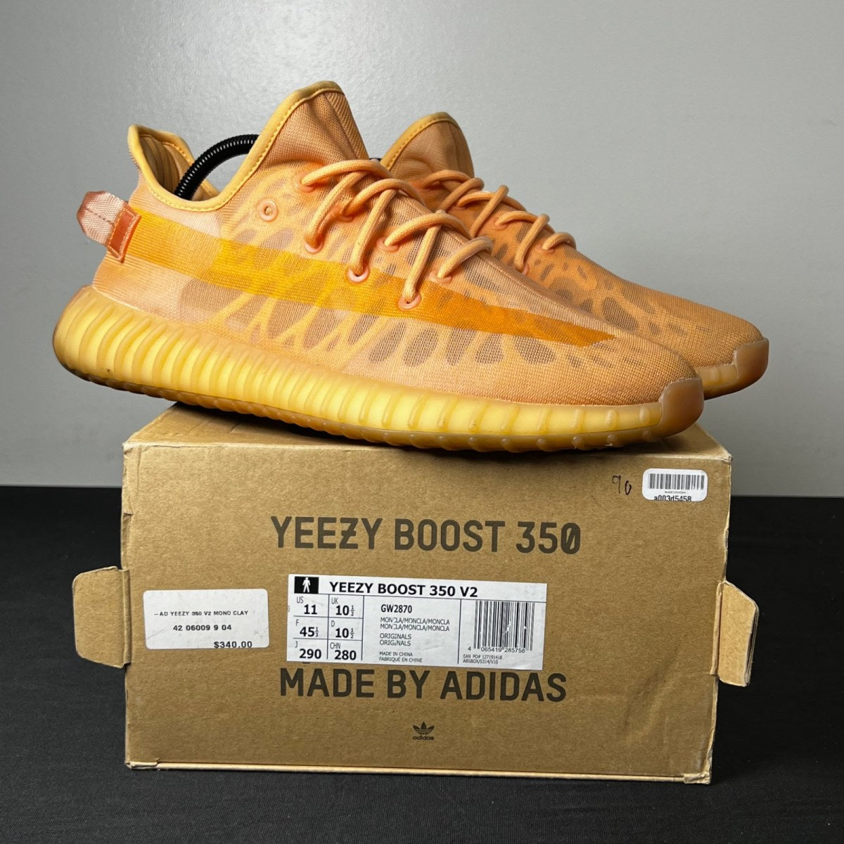 adidas Yeezy Boost 350 V2 Mono Clay 11 (Lightly Worn Pre-Owned)adidasMono Clay/Mono Clay/Mono Clay - Image 1