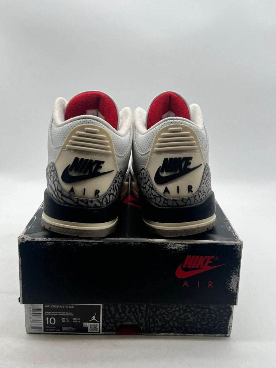 Jordan 3 Retro White Cement Reimagined 10 (Moderately Worn Pre-Owned) - Image 3