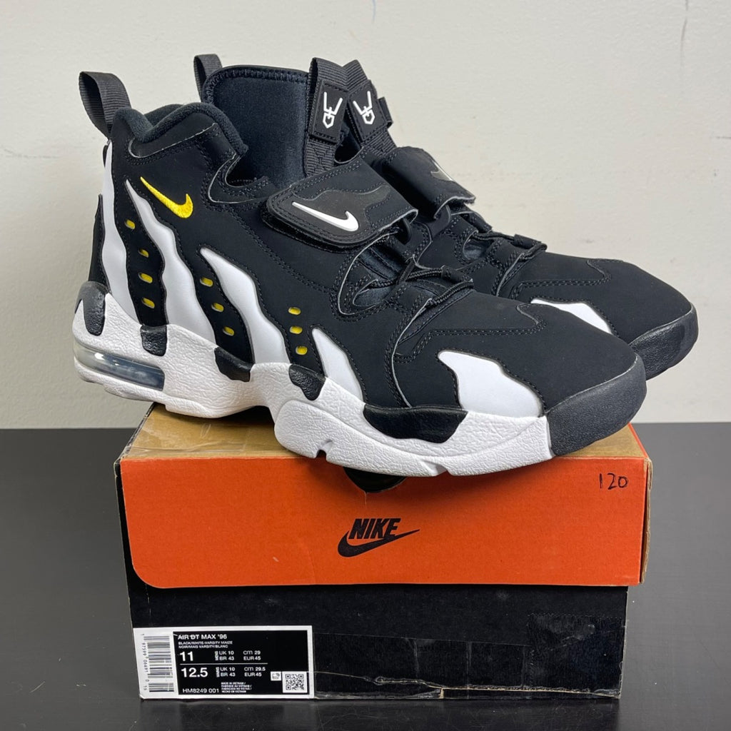 Nike Air DT Max '96 Black White (2024) 11 (Moderately Worn Pre-Owned)NikeBlack/White/Varsity Maize - Image 1