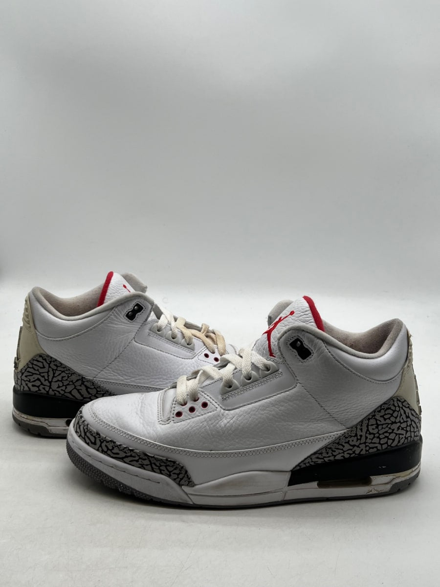 Jordan 3 Retro White Cement (2011) 11.5 (Heavily Worn Pre-Owned) - Image 1