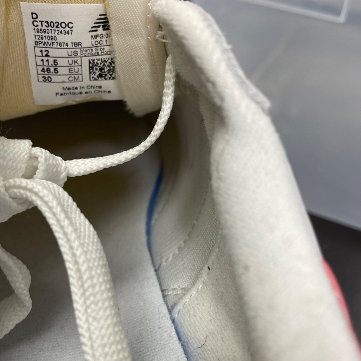 New Balance CT302 White Natural Pink 12 (Moderately Worn Pre-Owned)New BalanceWhite/Natural Pink - Image 6