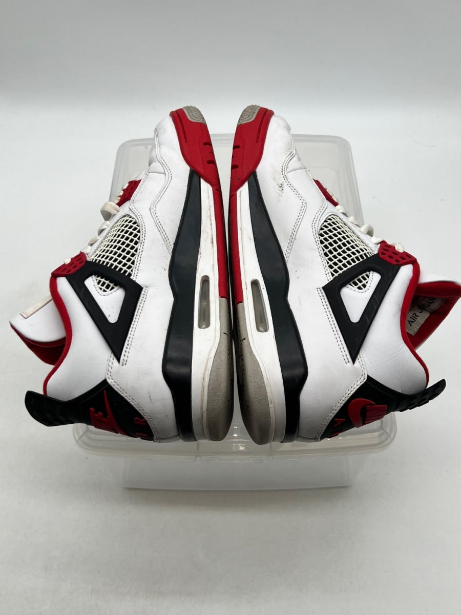 Jordan 4 Retro Fire Red (2020) 11.5 (Heavily Worn Pre-Owned)JordanWhite/Black-Tech Grey-Fire Red - Image 8