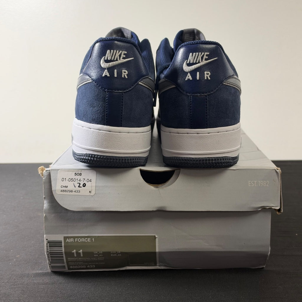 Nike Air Force 1 Midnight Navy/White (Size 11) - aux