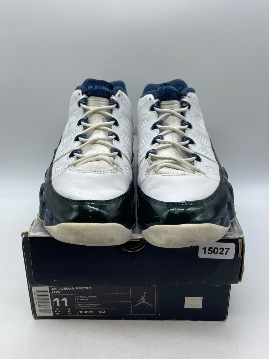 Jordan 9 Retro Low Blue Pearl 11 (Moderately Worn Pre-Owned)JordanWhite/Blue Pearl - Image 2