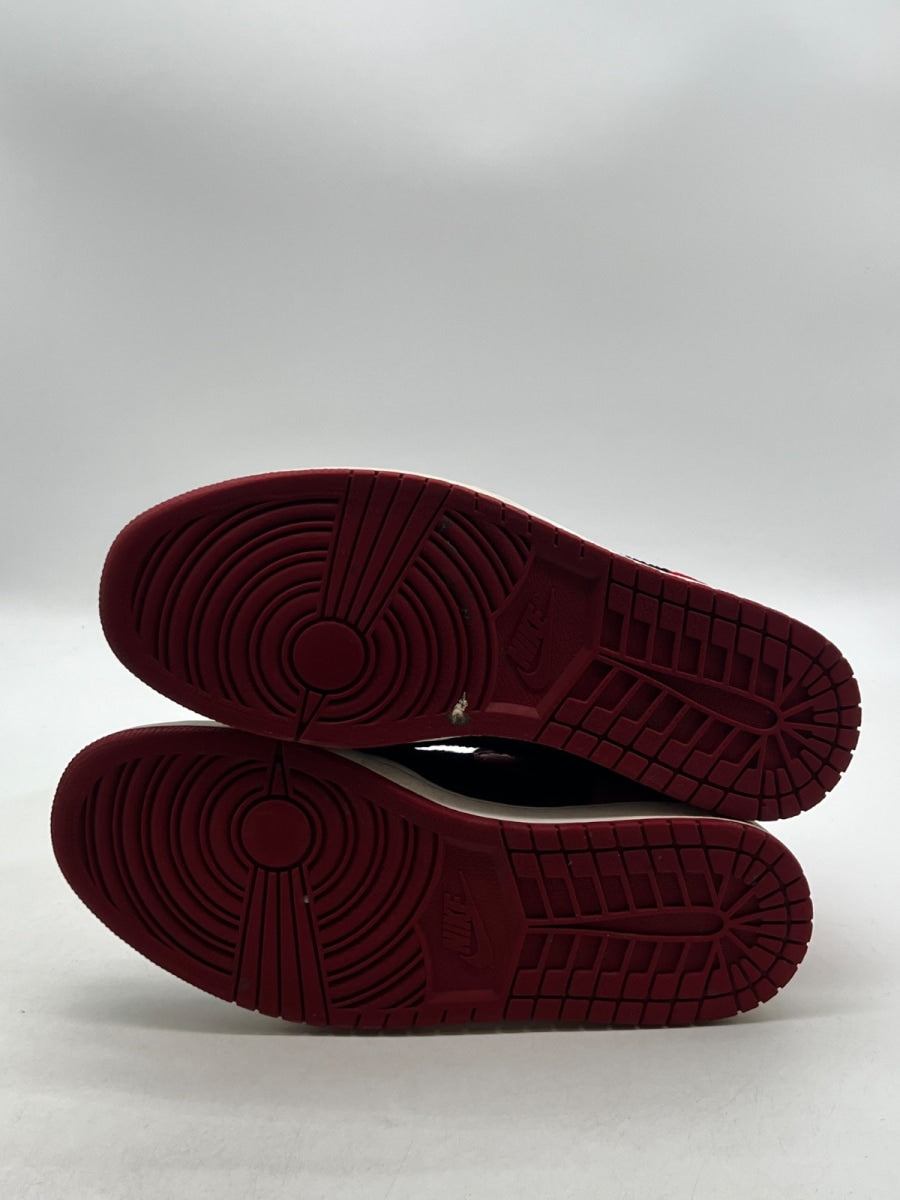 Jordan 1 Retro High Flyknit Bred 12 (Moderately Worn Pre-Owned)JordanBlack/Varsity Red-White - Image 7