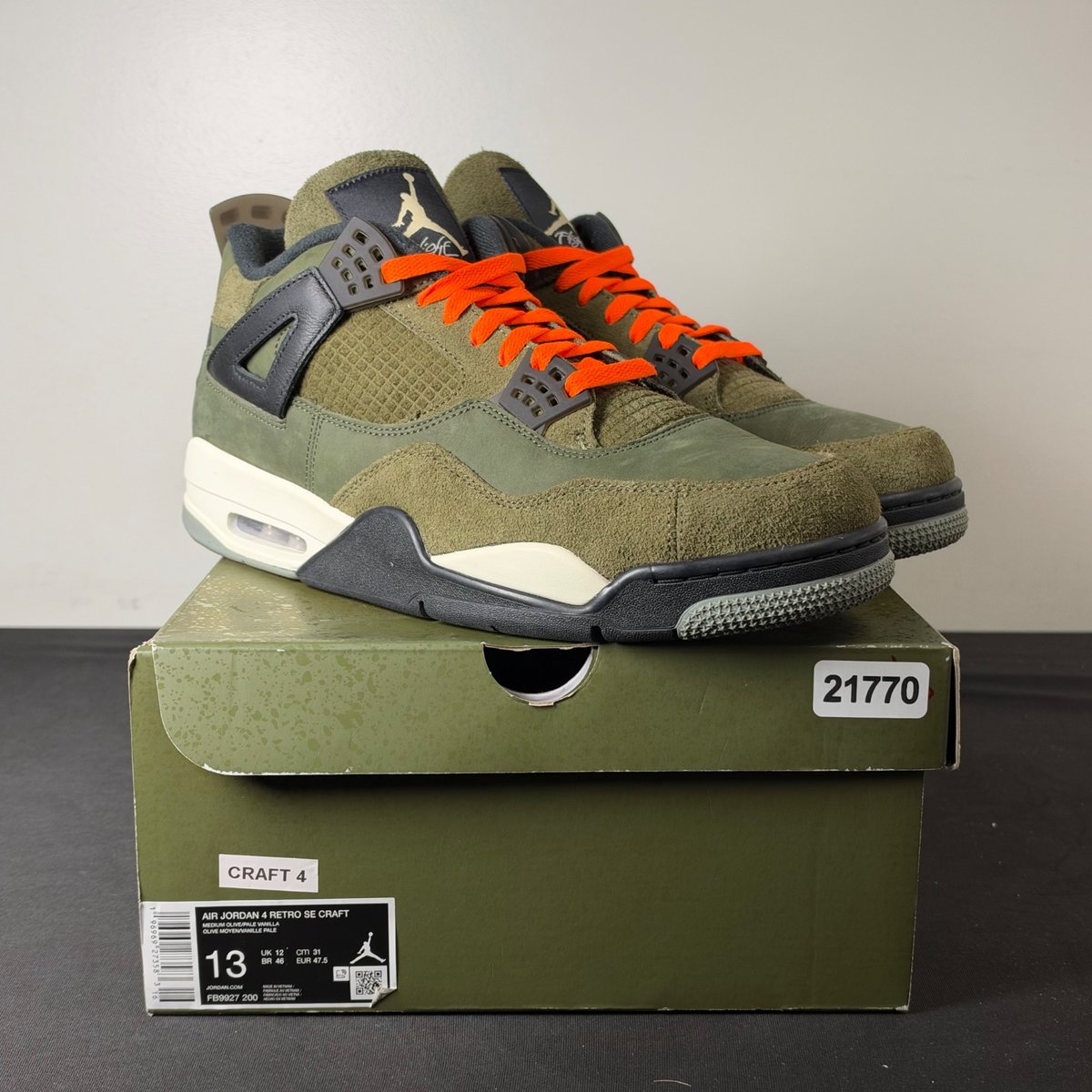 Jordan 4 Retro SE Craft Medium Olive (Size 13) - aux