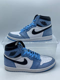 Jordan 1 Retro High OG University Blue 12 (Moderately Worn Pre-Owned)JordanWhite/University Blue-Black - Image 1