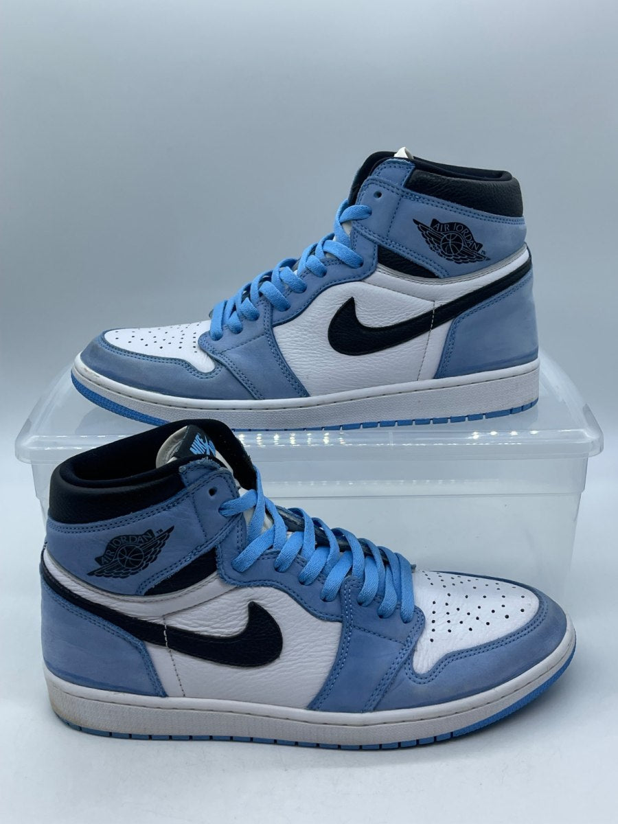 Jordan 1 Retro High OG University Blue 12 (Moderately Worn Pre-Owned)JordanWhite/University Blue-Black - Image 1