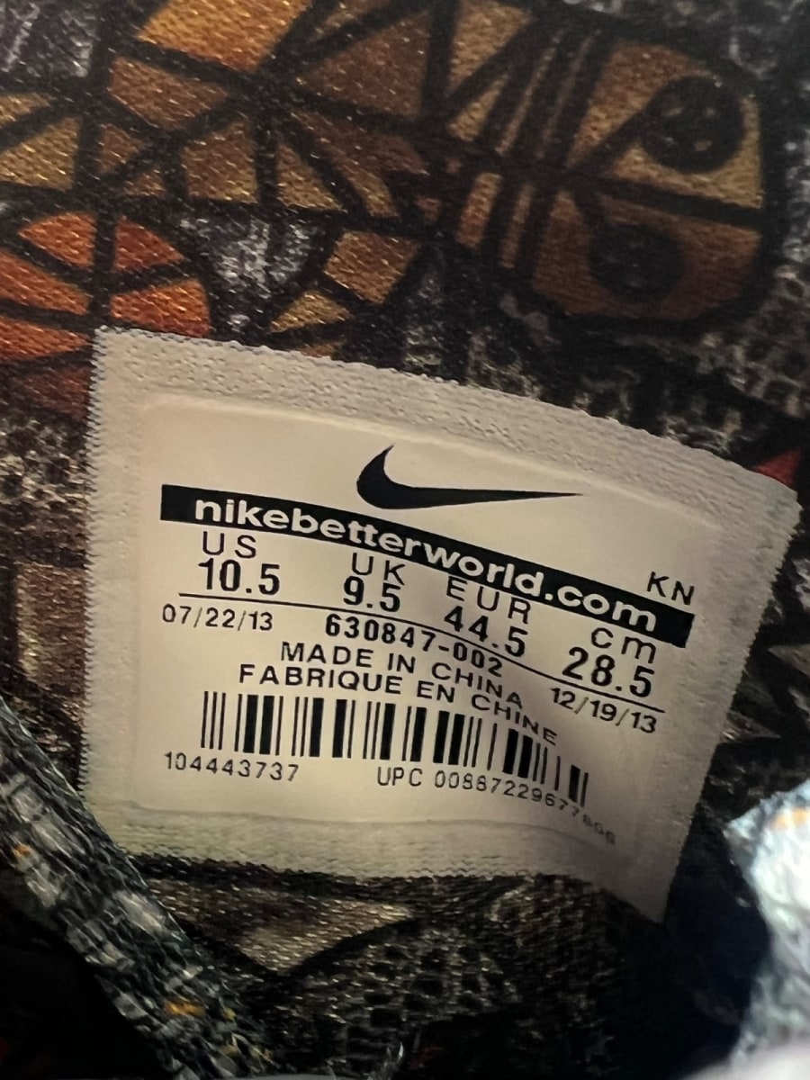 Nike Kobe 9 Elite NOLA Gumbo League Maestro 10.5 (Lightly Worn Pre-Owned)NikeBlack/Metallic Gold-White - Image 7