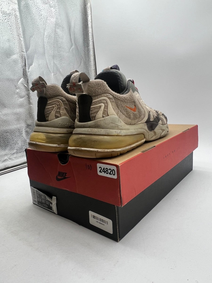 Nike Air Max 270 React ENG Travis Scott Cactus Trails 11 (Heavily Worn Pre-Owned)NikeLight Cream/Dark Hazel-Mica Green-Starfish - Image 4