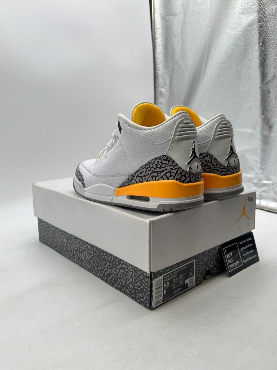 Jordan 3 Retro Laser Orange (Women's) 9.5W (Lightly Worn Pre-Owned) - Image 4