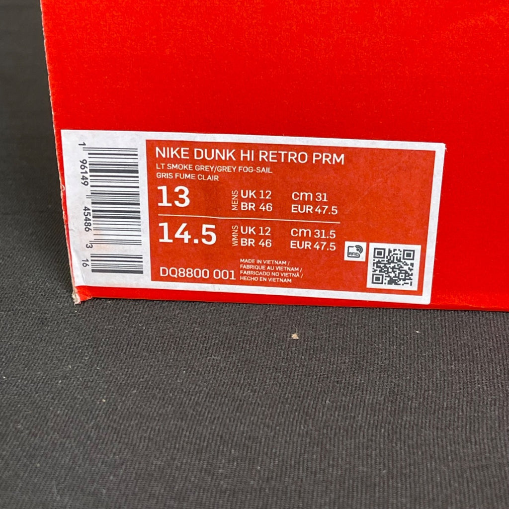 Nike Dunk High Premium Certified Fresh Particle Grey 13 (Moderately Worn Pre-Owned)Nike - Image 7
