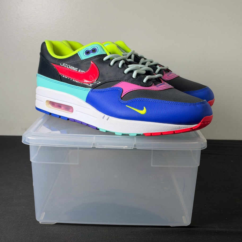 Nike Air Max 1 Black Hyper Grape (Size 12) - aux