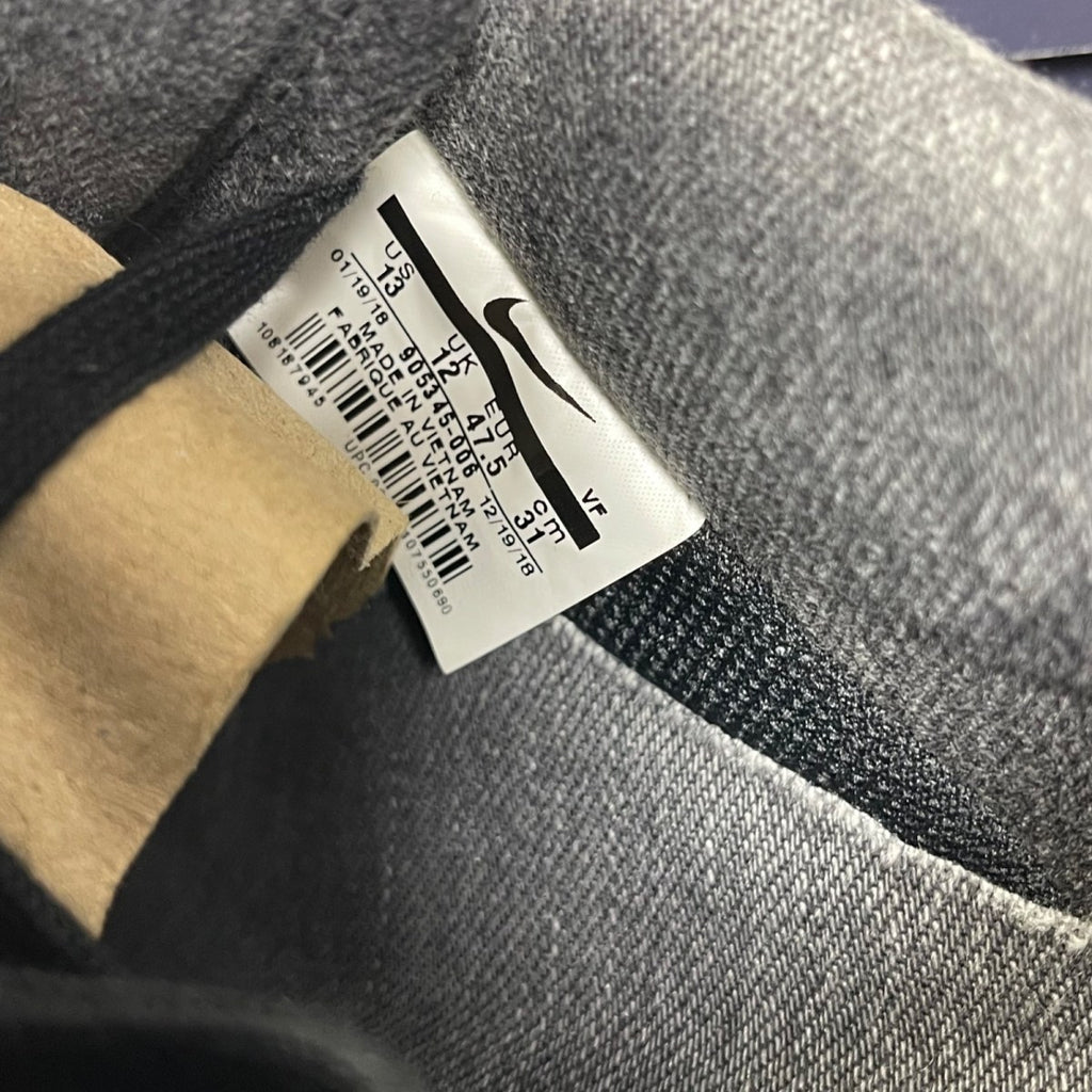 Nike Air Force 1 Low 3x1 Denim Black 13 (Moderately Worn Pre-Owned)NikeBlack/Black-Summit White - Image 6