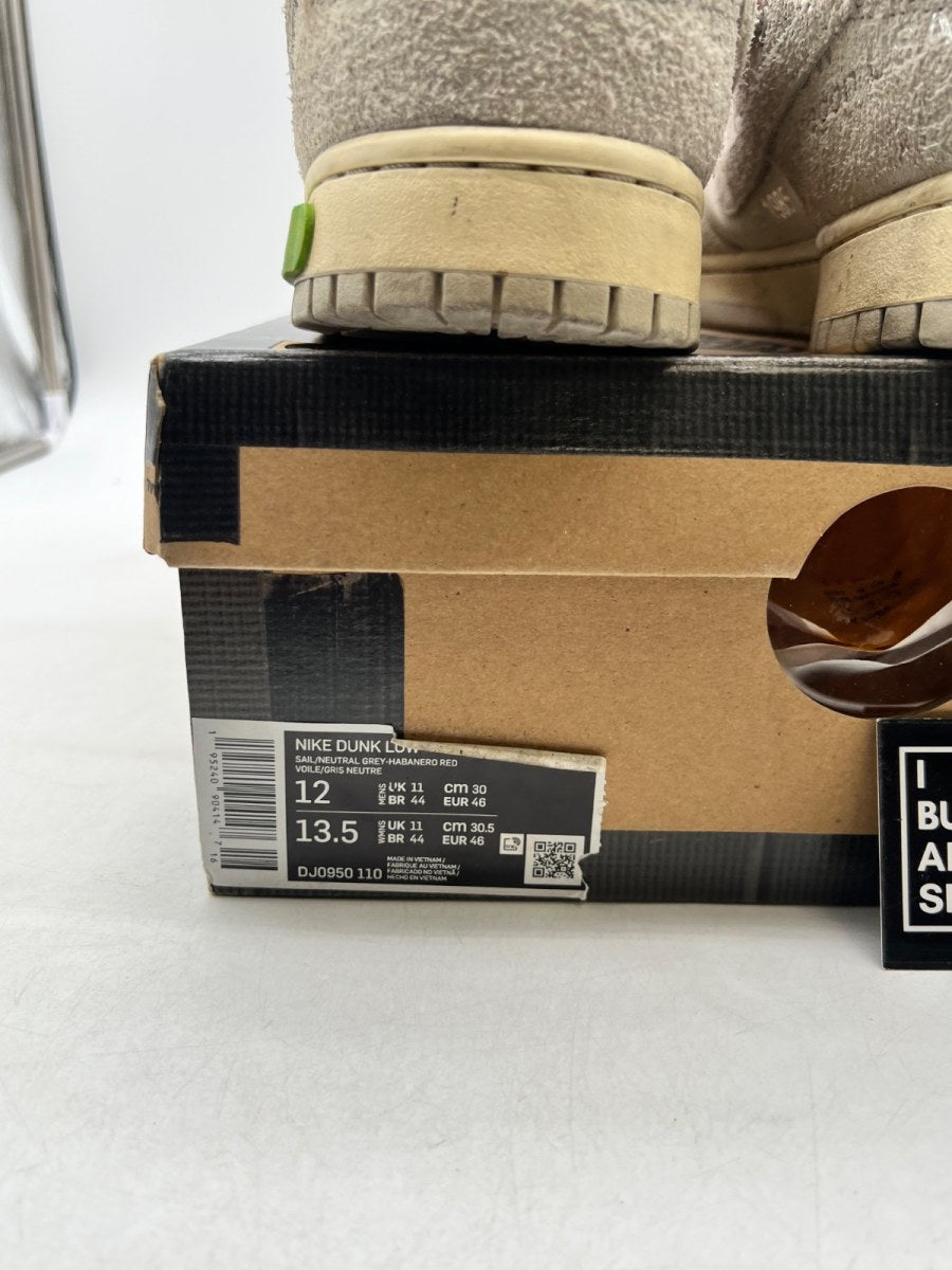 Nike Dunk Low Off-White Lot 13 12 (Heavily Worn Pre-Owned) - Image 6