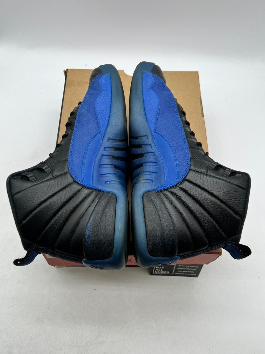 Jordan 12 Retro Black Game Royal 13 (Heavily Worn Pre-Owned) - Image 7