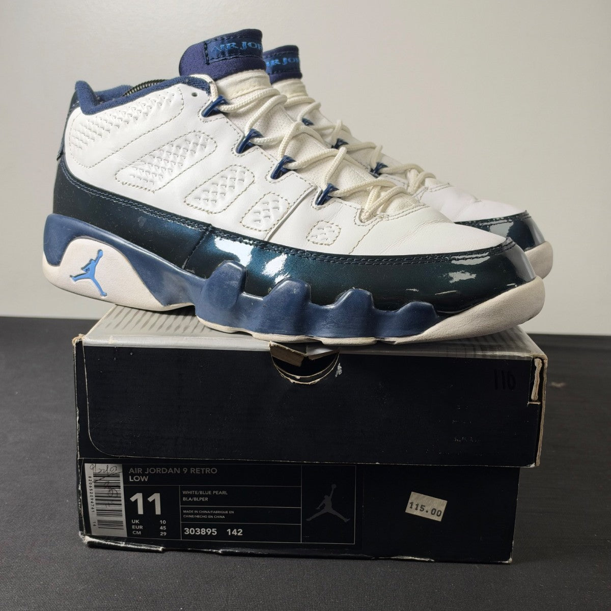 Jordan 9 Retro Low Blue Pearl (Size 11) - Image 1