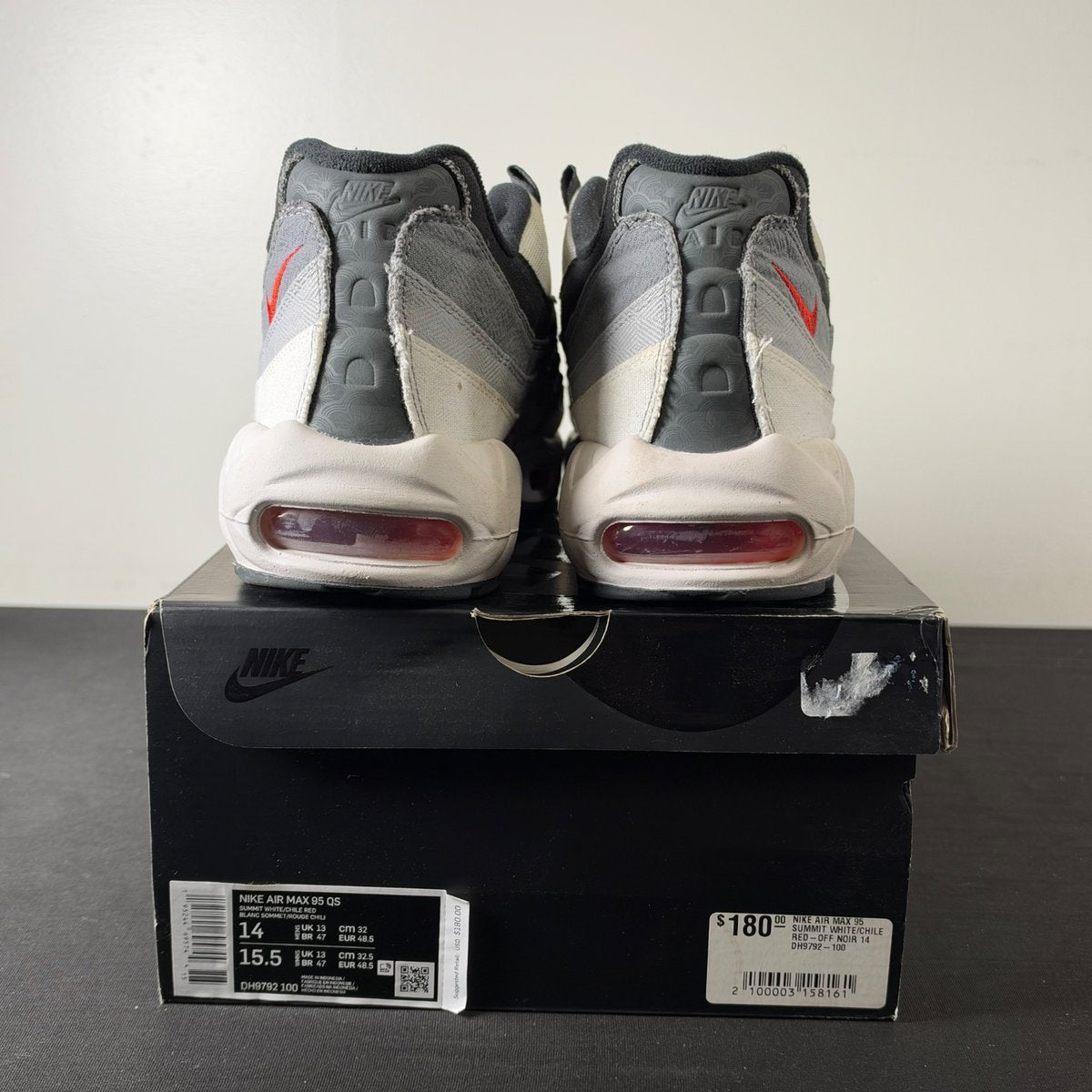 Nike Air Max 95 Smoke Grey (Size 14) - aux