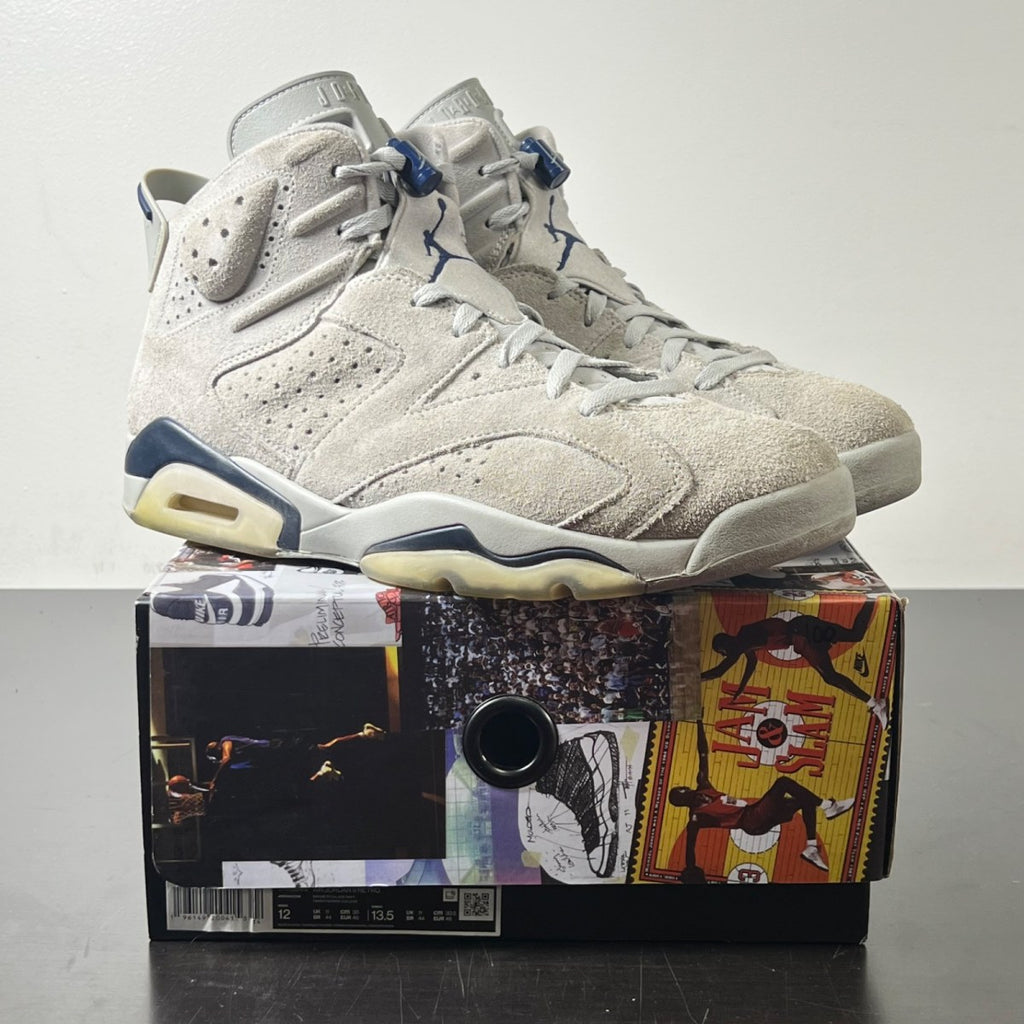 Jordan 6 Retro Georgetown (2022) 12 (Moderately Worn Pre-Owned)JordanMagnet/College Navy - Image 1