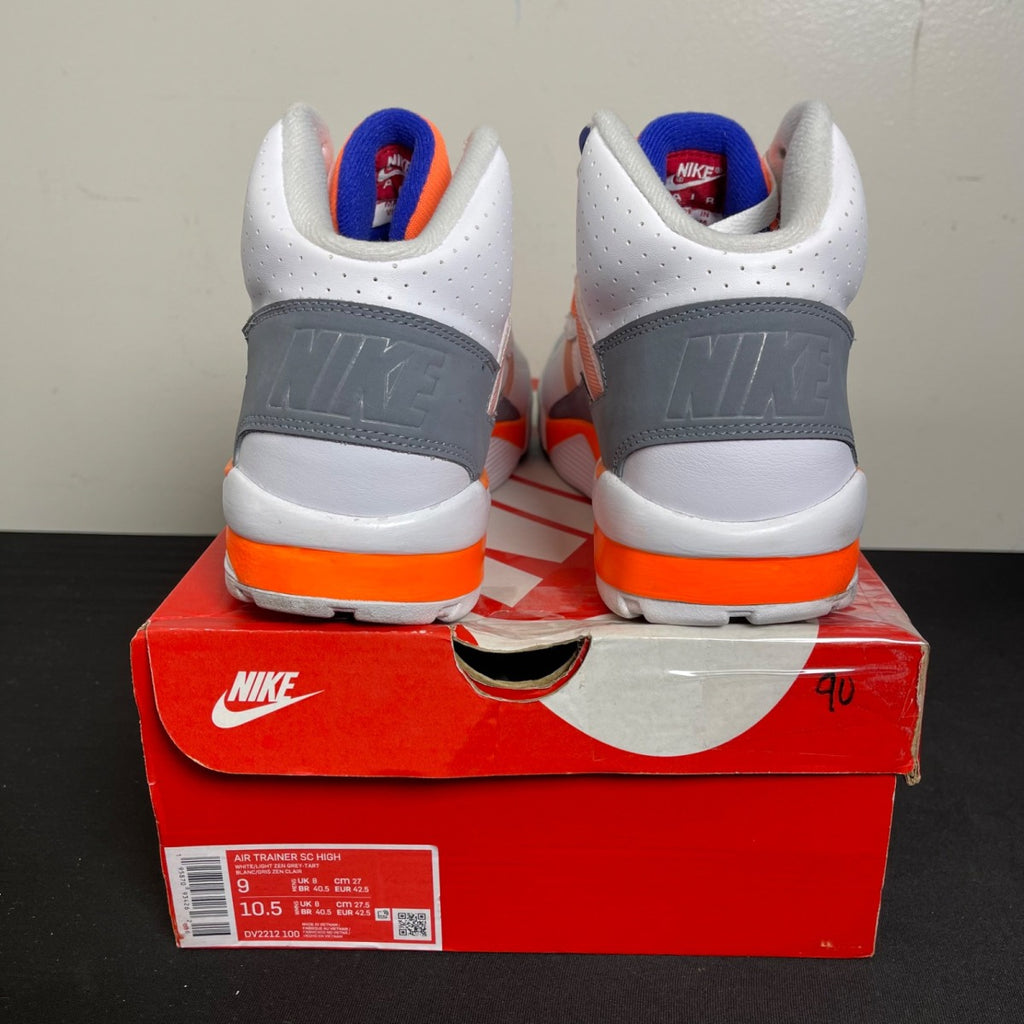 Nike Air Trainer SC High Auburn 9 (Moderately Worn Pre-Owned)NikeSail/Light Zen Grey/Tart - Image 4