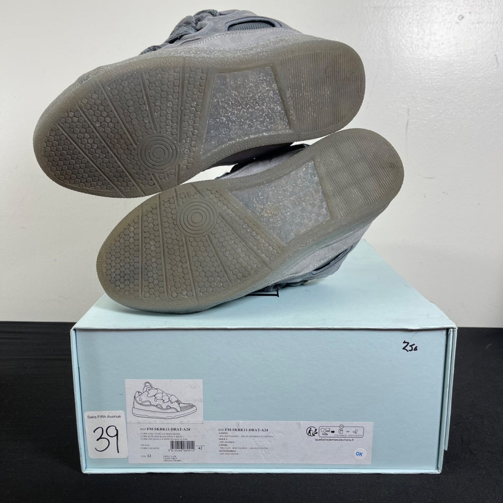 Lanvin Leather Curb Speckled Effect Light Grey 42 (Moderately Worn Pre-Owned)LanvinLight Grey - Image 5