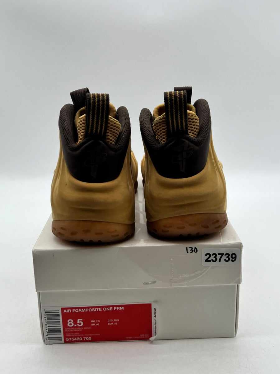 Nike Air Foamposite One Wheat 8.5 (Moderately Worn Pre-Owned)NikeHaystack/Track Brown - Image 3