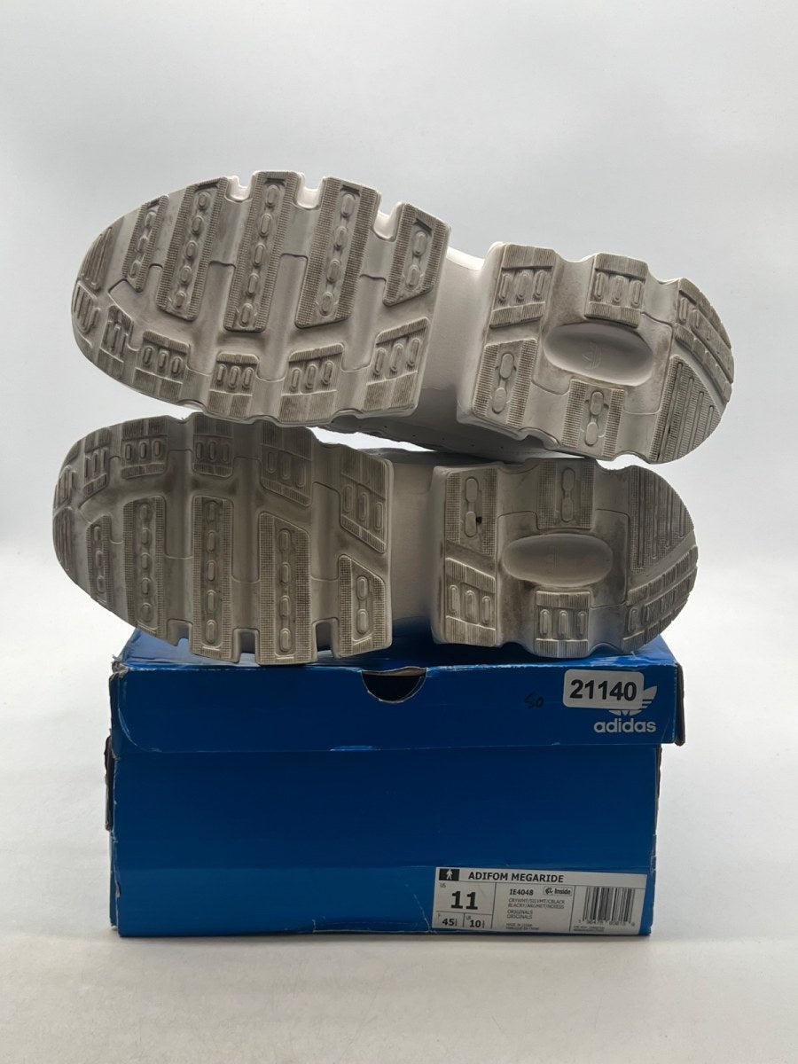 adidas adiFOM Megaride Crystal White Silver Metallic Core Black 11 (Lightly Worn Pre-Owned) - Image 8