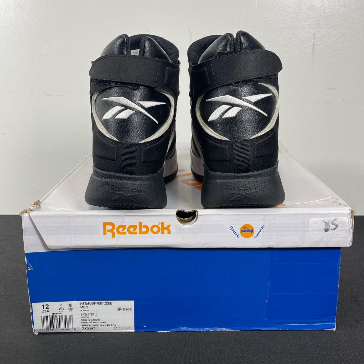 Reebok Instapump Fury Zone Aubergine 12 (Moderately Worn Pre-Owned)ReebokAubergine/Pure Grey 1/Core Black - Image 4