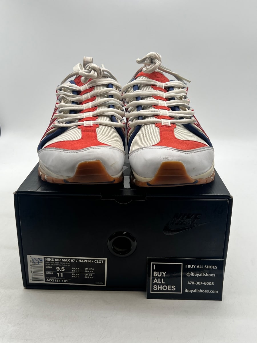 Nike Zoom Haven 97 CLOT White Royal 9.5 (Lightly Worn Pre-Owned) - Image 2