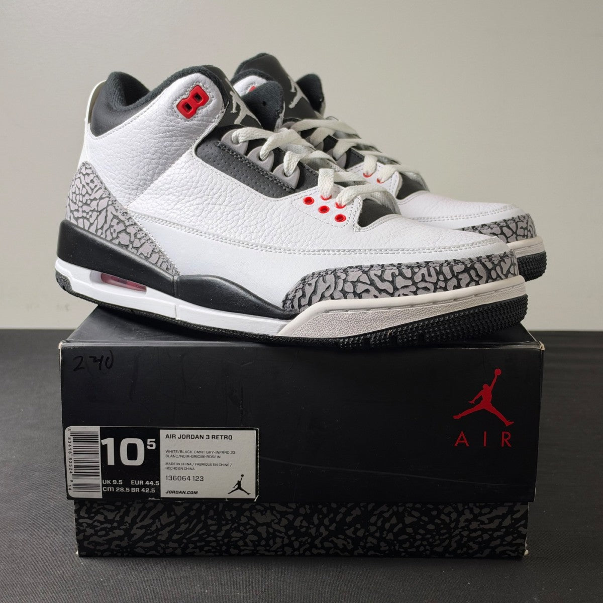 Jordan 3 Retro Infrared 23 (Size 10.5) - Image 1