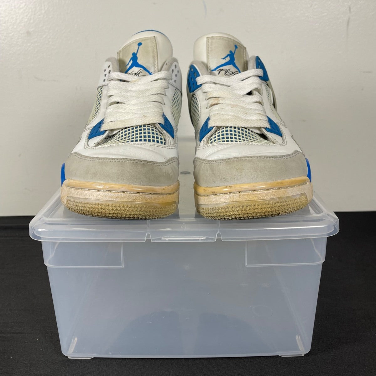 Jordan 4 Retro Military Blue (2012) (Size 9.5) - Image 2