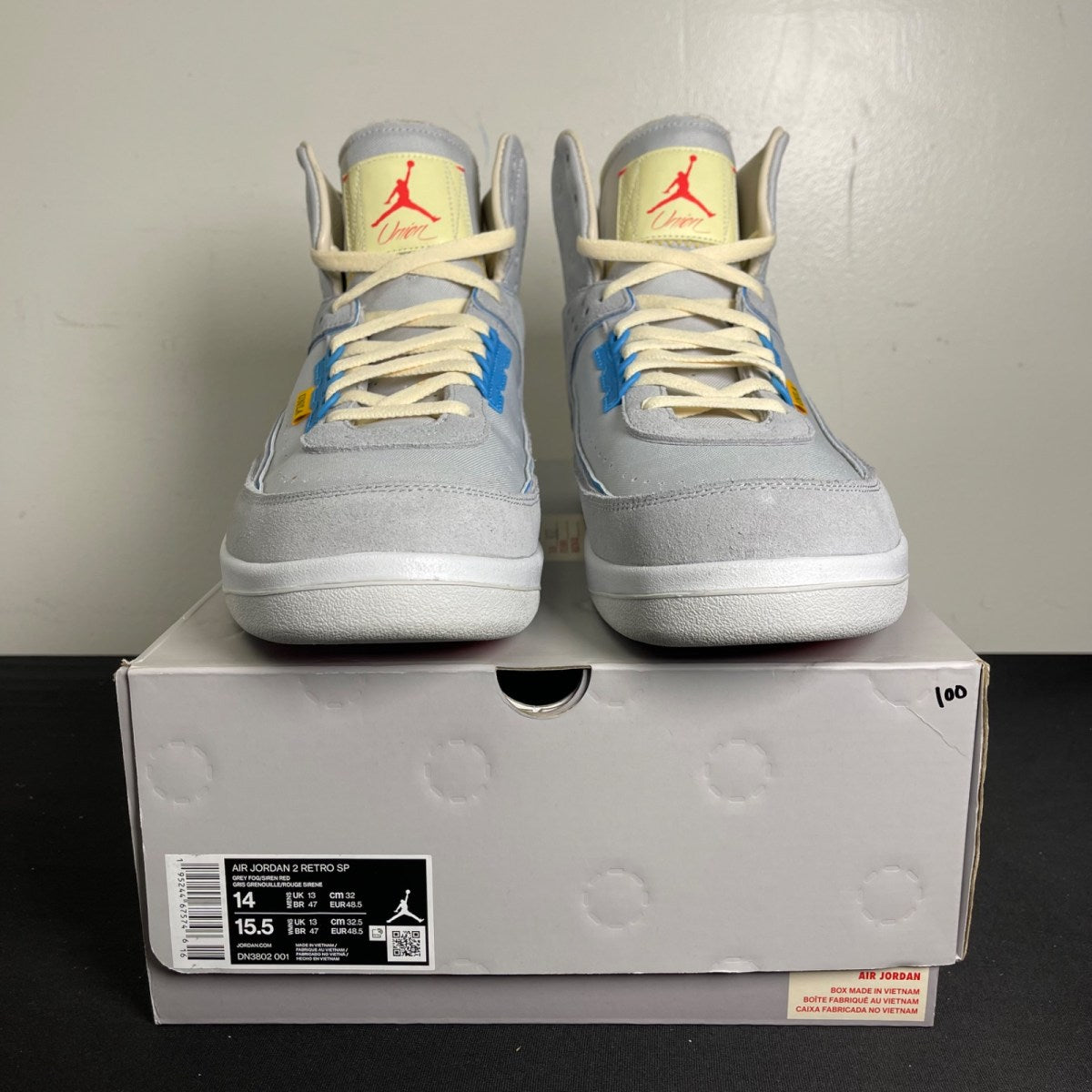 Jordan 2 Retro SP Union Grey Fog (Size 14) - Image 2