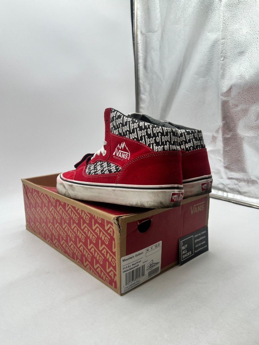 Vans Mountain Edition Fear of God Red 12 (Moderately Worn Pre-Owned) - Image 2
