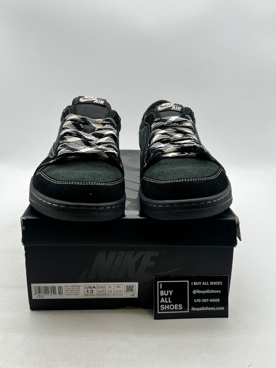 Jordan 1 Retro Low OG SP Travis Scott Black Phantom 13 (Lightly Worn Pre-Owned) - Image 2