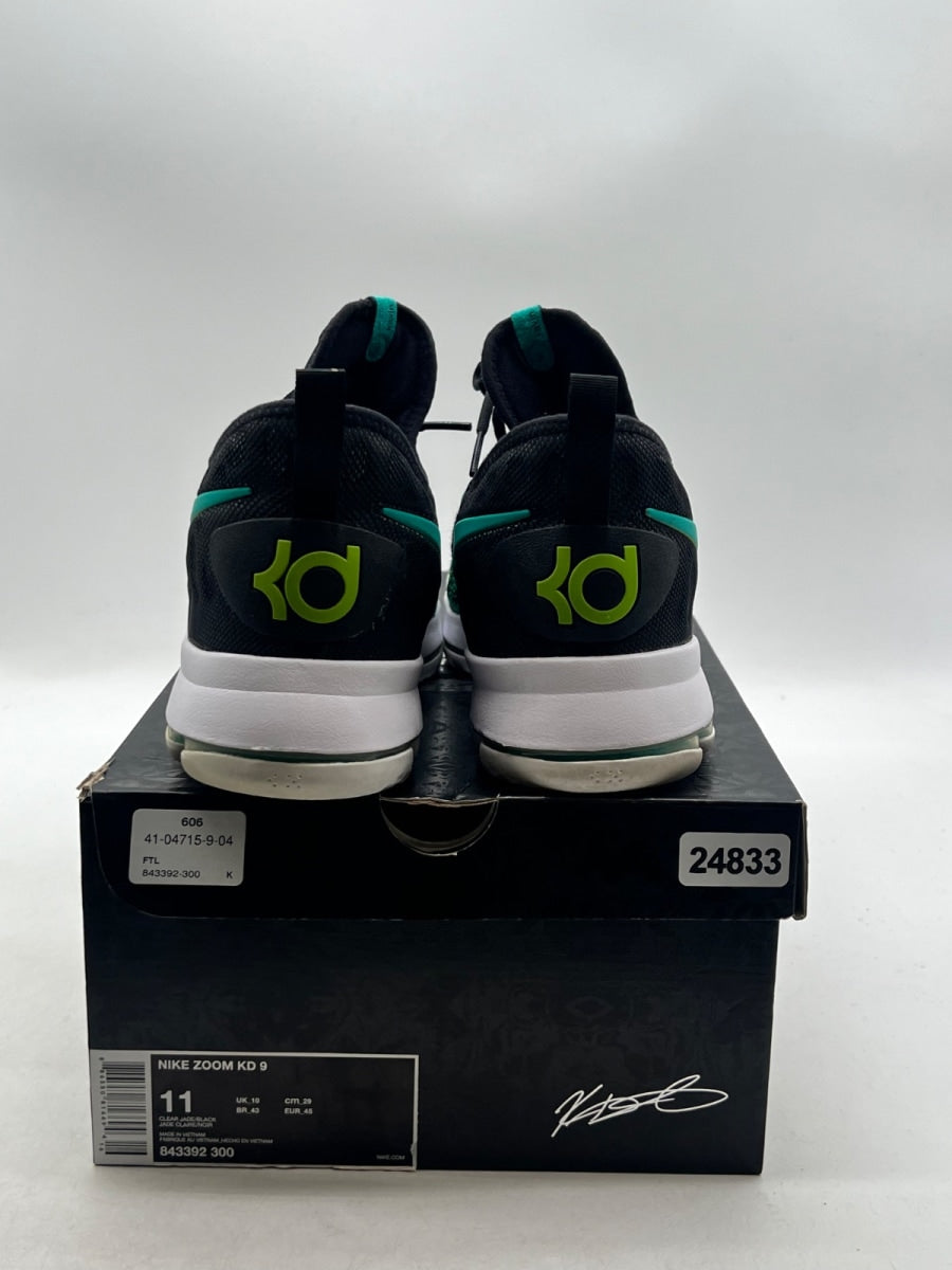 Nike KD 9 Birds of Paradise 11 (Lightly Worn Pre-Owned)NikeBlack/Clear Jade - Image 3