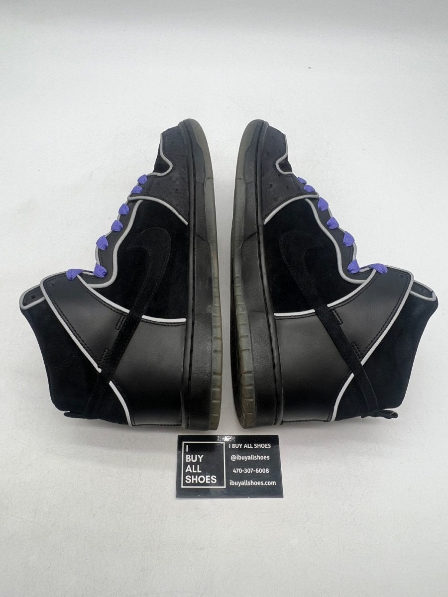 Nike SB Dunk High Black Purple Box 10.5 (Moderately Worn Pre-Owned) - Image 6